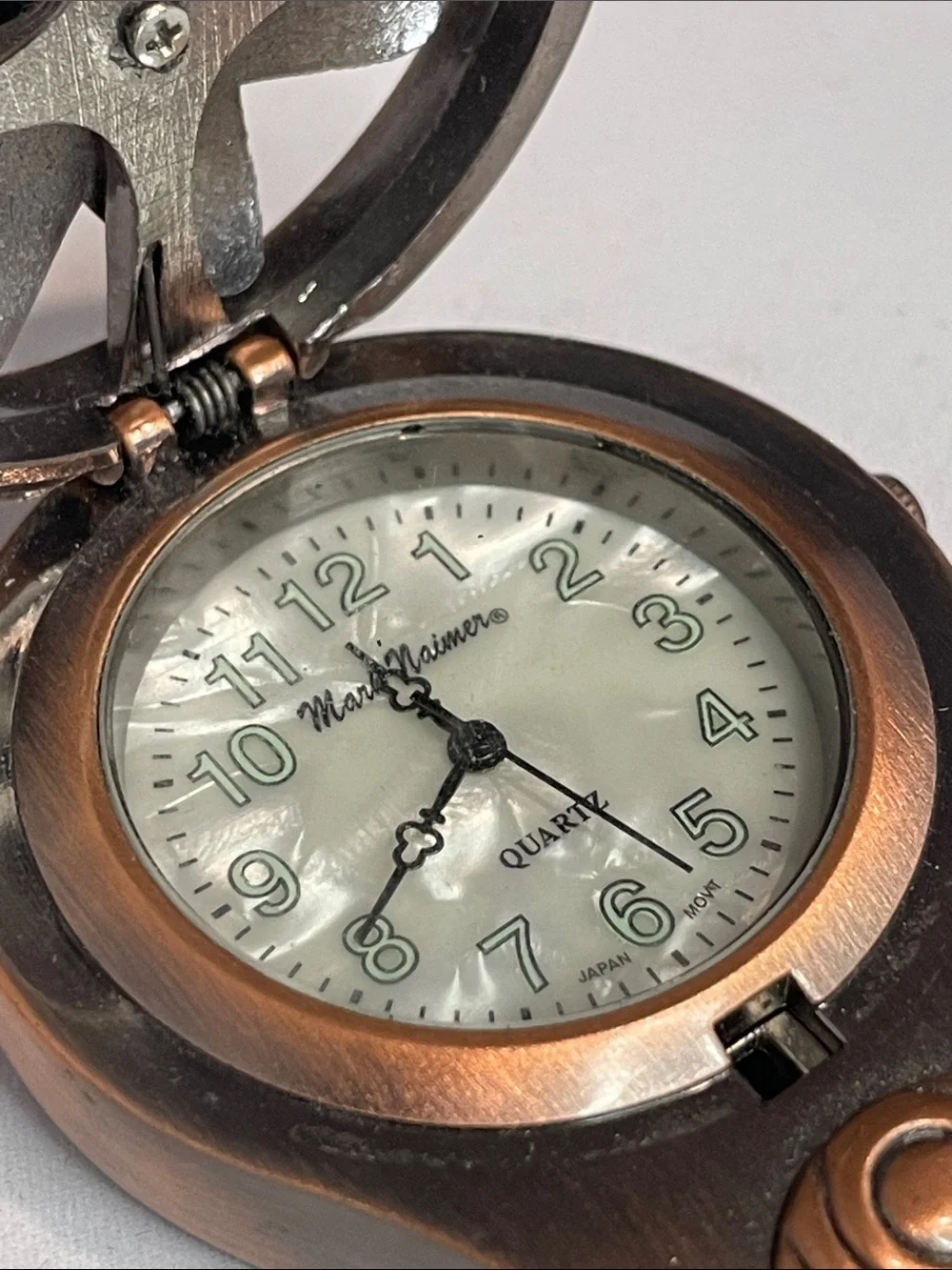 Retro Mark Naimer Steampunk Trail Clip Pocket Watch